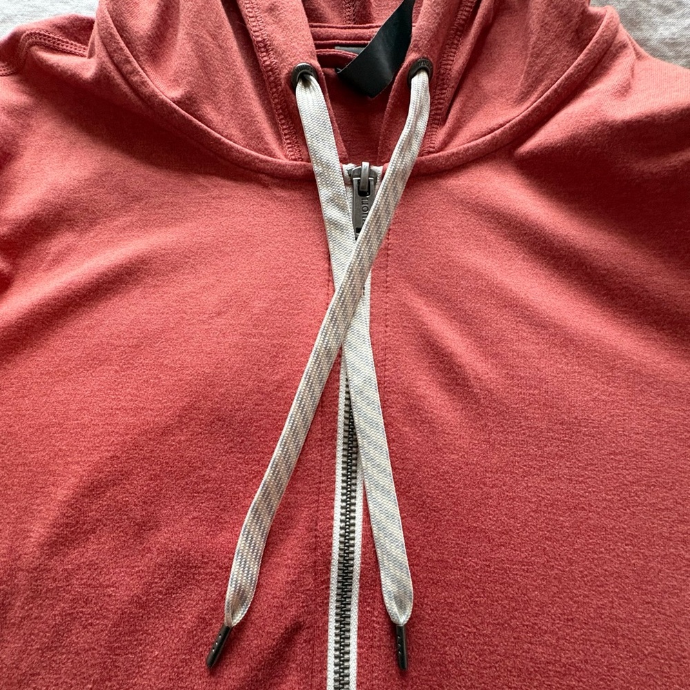 Vuori Halo Performance Hoodie. Cinnamon Color. Soft. Womens XS Pockets Full Zip - Picture 7 of 9
